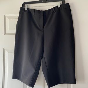 Dressy New York & Co black polyester shorts. Size 12 women’s